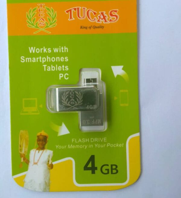 4GB Flash Drive - Tucas High Quality Flash Drive