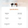 itel K9Pro Heavy Bass Earphones With Mic | 3.5mm wired smart control - Image 2